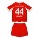 Maillot de foot Bayern Munich Josip Stanisic #44 Domicile vêtements enfant 2025-26 Manches Courtes (+ pantalon court)